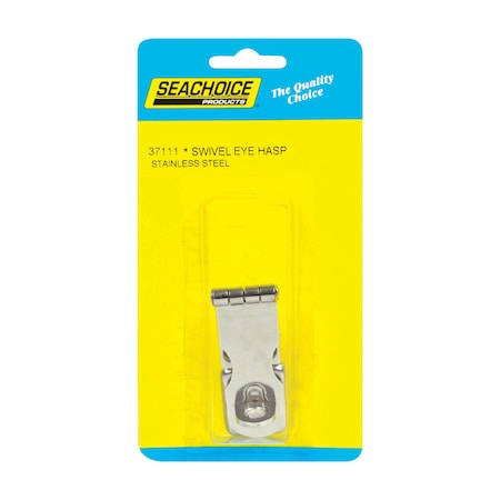 Seachoice Seachoice Polished Stainless Steel 1 in. L X 4 in. W Swivel Eye Hasp 1 pk 37111
